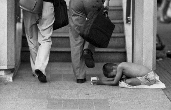 Child begging for money